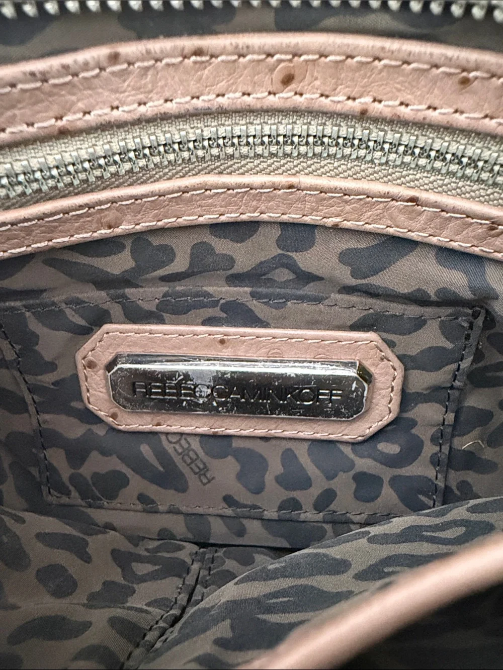 Rebecca Minkoff Striped Canvas Crossbody Mac Bag in Multi Tan & Orange